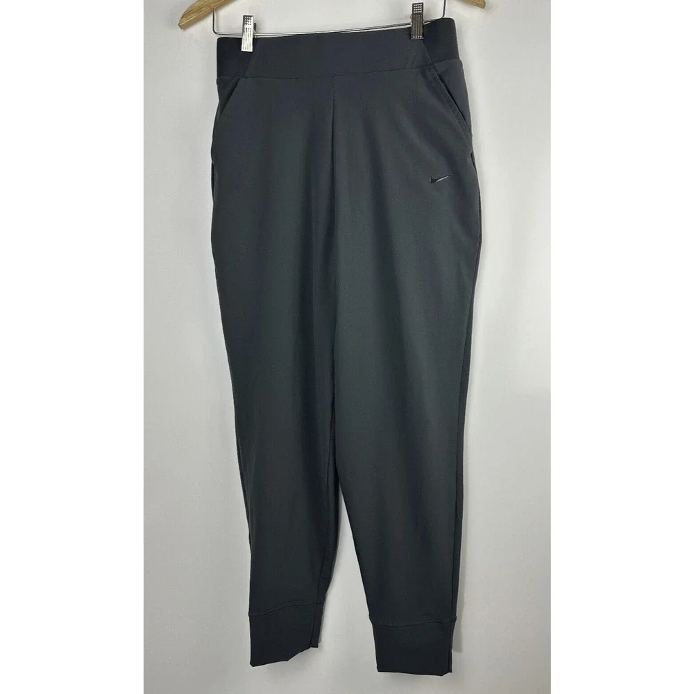 Nike Lady Bliss Training Pants Pull On Running CU5849-070 Gray Women's Medium - Picture 2 of 15